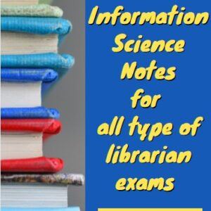 Library Science one word notes for ugc net