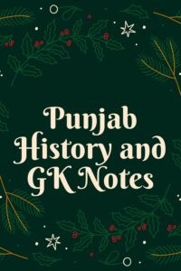 Punjab History and GK Notes