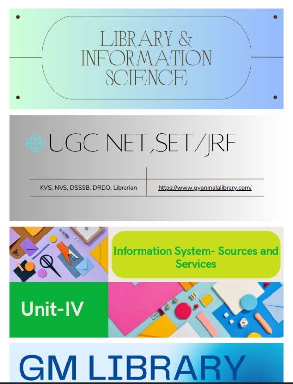 LIS UGC NET Notes Unit 4 1