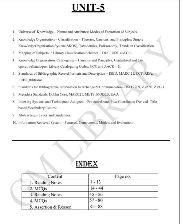 LIS UGC NET Notes Unit 5 2