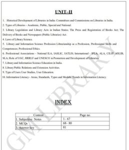 LIS UGC NET Notes 2.1